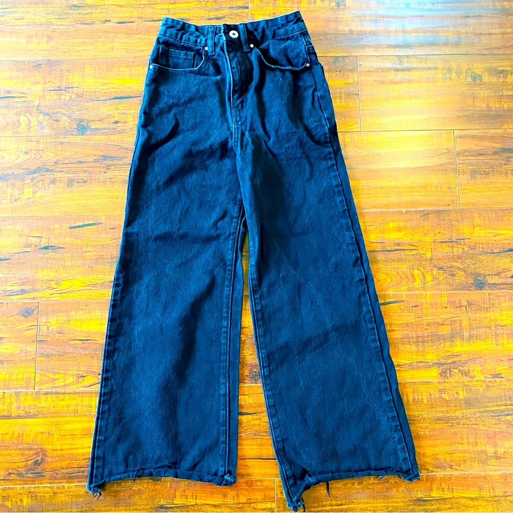 Cotton on Black Long Wide Leg Jean